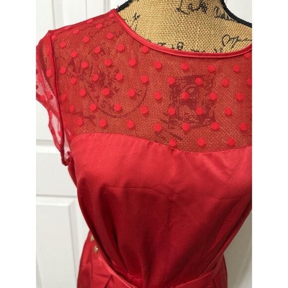 Kate Young Red Sleeveless Dress Size 10 - Picture 2 of 10